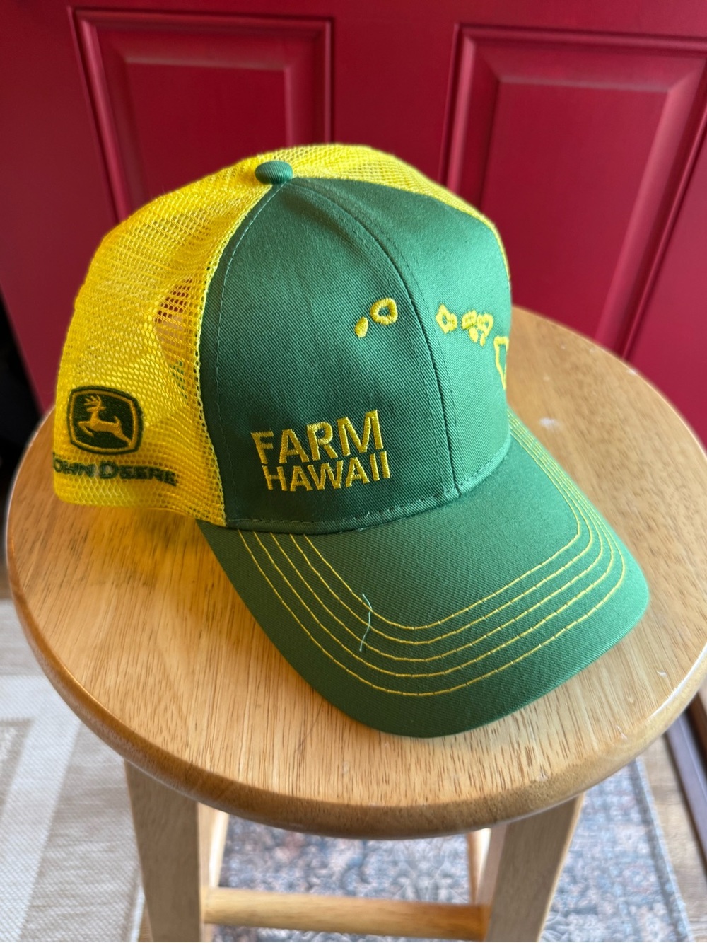 John Deere Green & Yellow Farm Hawaii Mesh Hat